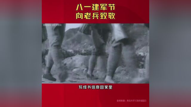 这盛世,如您所愿,八一建军节,向老兵们致敬青岛大学