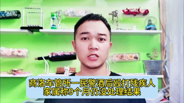 商洛车管所一民警酒后殴打残疾人,家属称9个月仍没处理结果