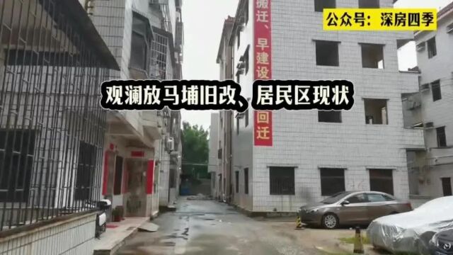 龙华区观澜旧改,放马埔旧村片区城市更新