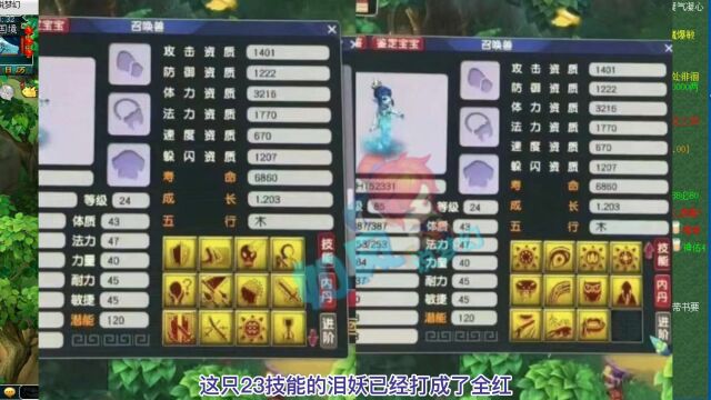 梦幻西游:全服第一的23技泪妖变全红,109神威江湖的座次图