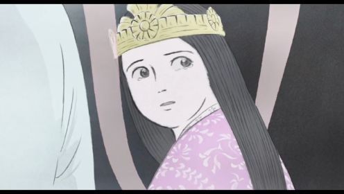 辉夜姬物语第二集，竹子女孩渐渐长大，却被皇上和皇子同时爱上