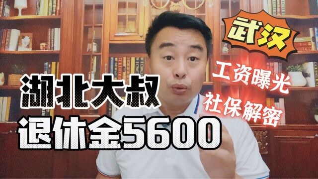 看!武汉退休大叔5600元工资曝光,网友惊呼:这还差不多!