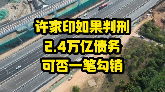 许家印如果判刑,2.4万亿的债务,可否一笔勾销?