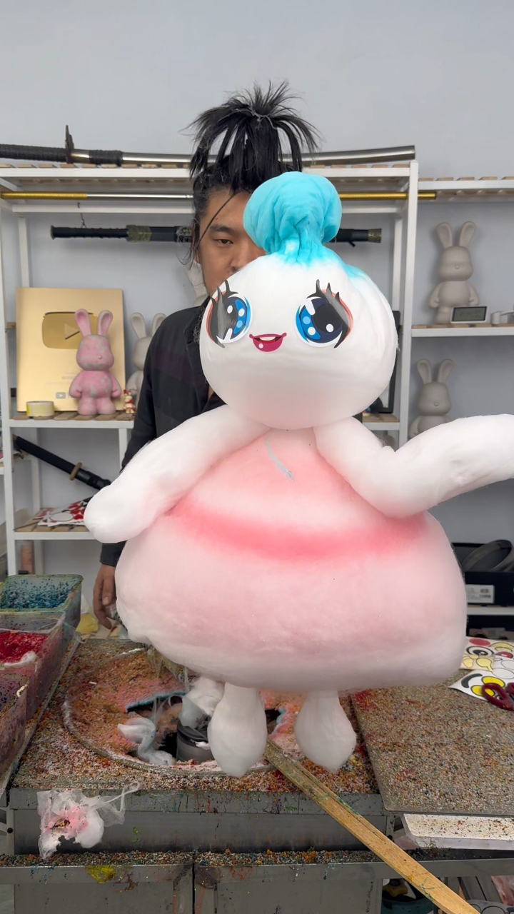 棉花糖丸子头娃娃