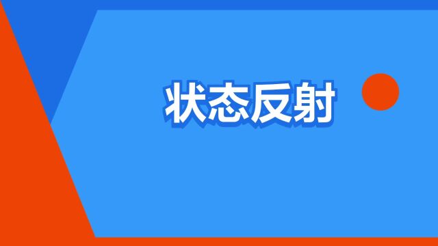 “状态反射”是什么意思?