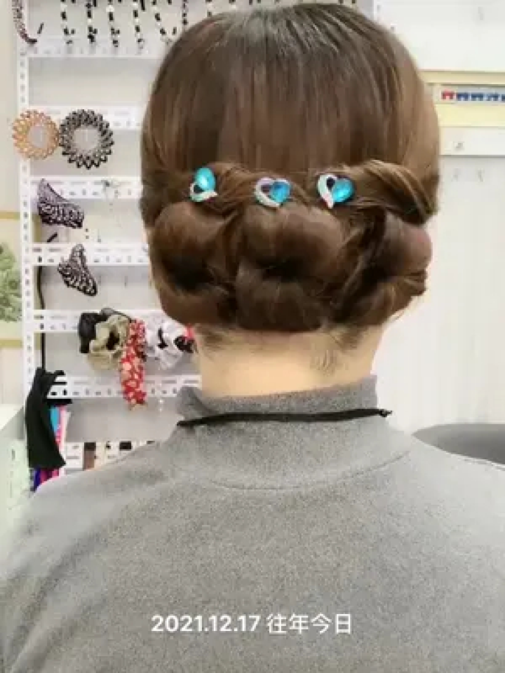 旗袍盘发适合喜婆婆妈妈发型#旗袍发型 #编发教程