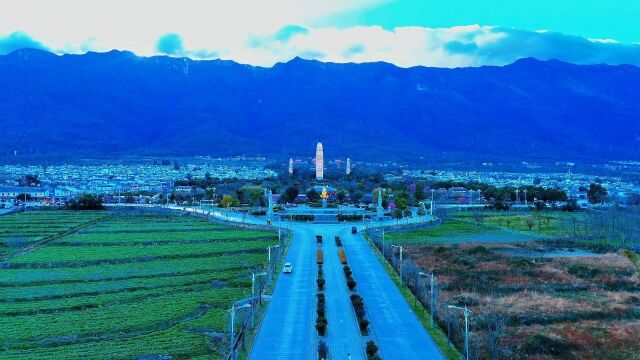 大理皇家寺院崇圣寺三塔地标性建筑打卡圣地