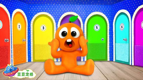 黏土定格动画：100扇神秘门大挑战，小橙子会遇到什么有趣故事？
