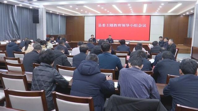 吴宣主持召开县委主题教育领导小组会议