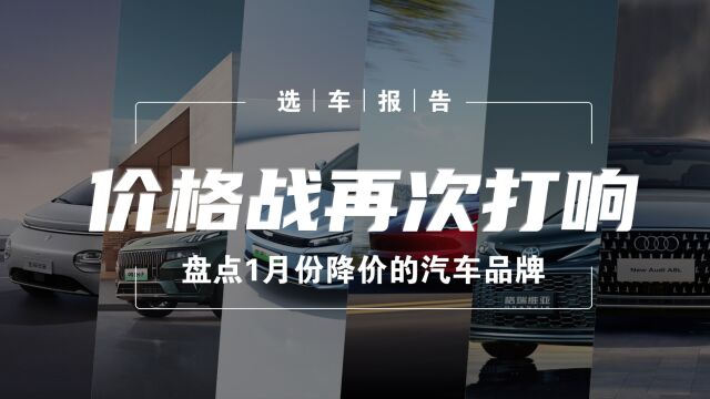 选车报告丨价格战再次打响,盘点1月份降价的汽车品牌