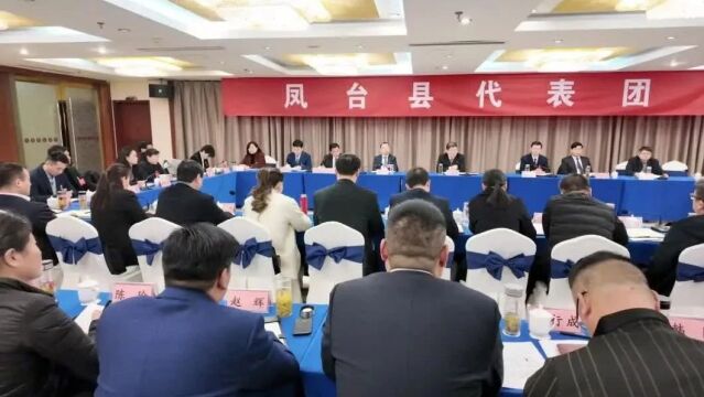 任泽锋参加市十七届人大四次会议凤台县代表团审议