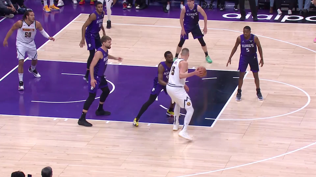 【今日最佳助攻】约基奇手术刀传球1穿3助飞戈登