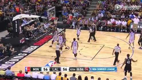 《NBA全场回放》【回放】森林狼vs湖人末节 状元12分助森林狼取胜