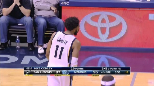 《NBA全场回放》【纯享】马刺vs灰熊精华回放 莱昂纳德后仰压哨似乔丹