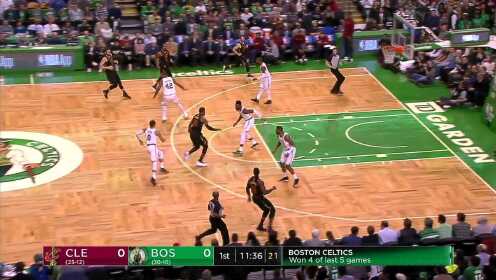 《NBA骑士》【得分】碾压！詹姆斯坦克推进转身上篮将球打进