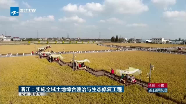 浙江 实施全域土地综合整治与生态修复工程