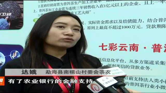 金融扶贫出实招 中国农业银行推出“普洱贷”助推云南茶产业发展