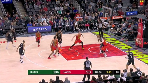 《NBA全场集锦》【原声】雄鹿133-114老鹰 字母哥33分科林斯连献两记暴扣