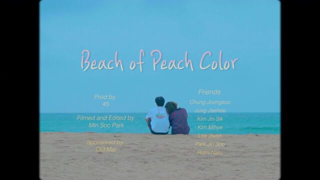 Beach of Peach Color