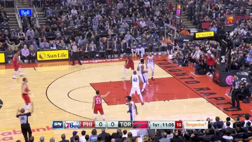 《NBA全场集锦》【得分】开场毫不手软 范乔丹外线开刀三分穿网