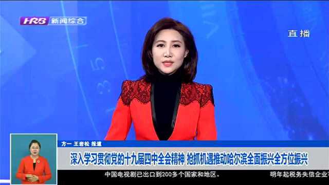 深入学习贯彻党的十九届四中全会精神 抢抓机遇推动哈尔滨全面振兴全方位振兴