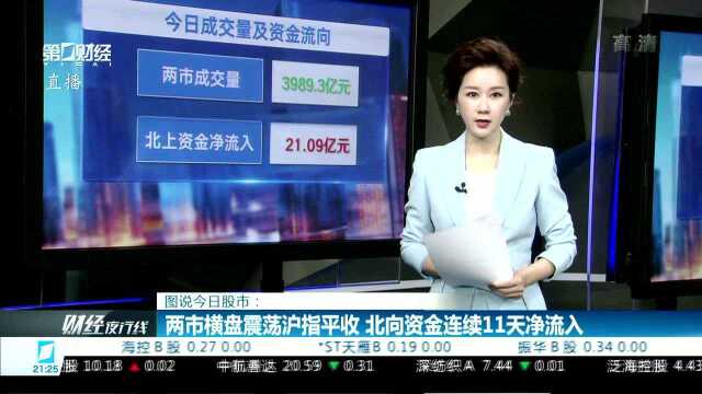 两市横盘震荡沪指平收 北向资金连续11天净流入