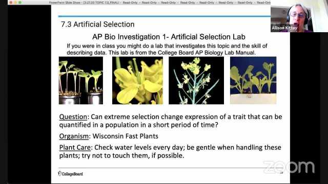 AP Biology 7.3 Artificial Selection