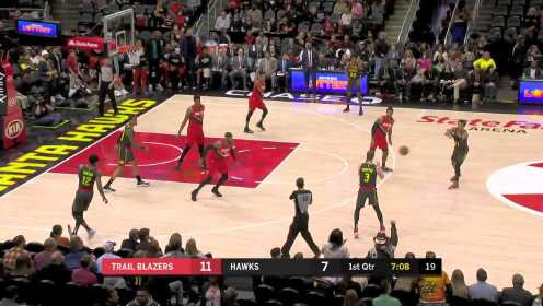 《NBA全场集锦》【原声】开拓者117-129老鹰 特雷杨25+15老鹰送开拓者三连败