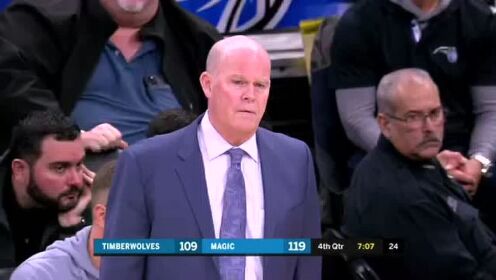 《NBA全场回放》【回放】森林狼vs魔术第4节 罗斯三分神准空心飙进