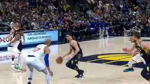 《NBA全场回放》【原声回放】尼克斯vs步行者第2节 萨博尼斯内线翻江倒海