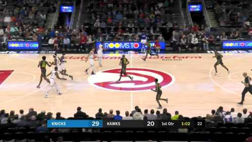 《NBA全场集锦》区区两人就想拦住我？ 米切尔罗宾逊暴力劈扣神佛难当