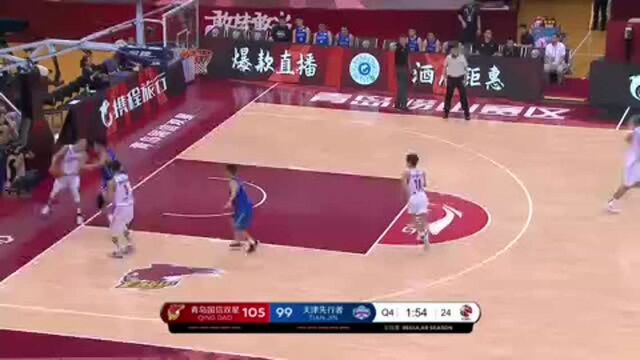 CBA复赛第24日:青岛vs天津第4节