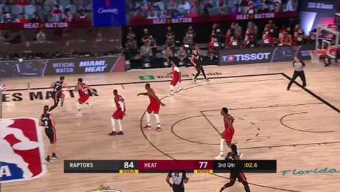 《NBA全场集锦》【原声】猛龙107-103热火 范弗利特36+5西亚卡姆两罚全中锁定胜局