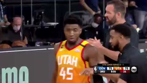 《NBA全场回放》【回放】掘金vs爵士第3节 康利底角三分颜射约老师
