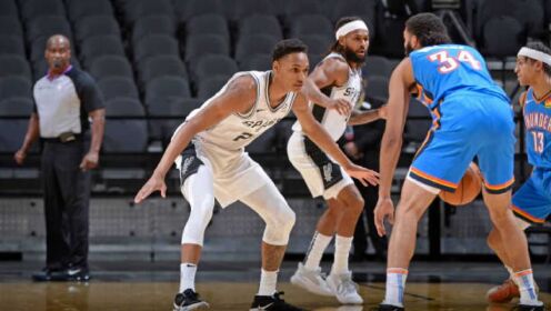 《NBA全场集锦》【原声】雷霆121-108马刺 双德低迷雷霆七人得分上双轻松取胜