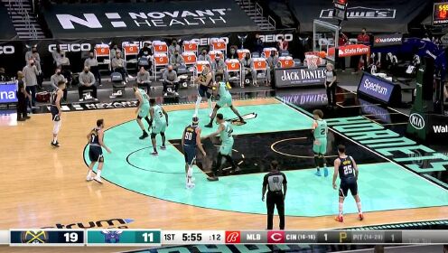 《NBA全场集锦》约基奇鬼手妙传宛若神来之笔 里弗斯空位三分稳稳命中
