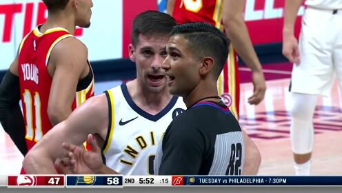 《NBA全场集锦》老鹰vs步行者第2节中文解说回放