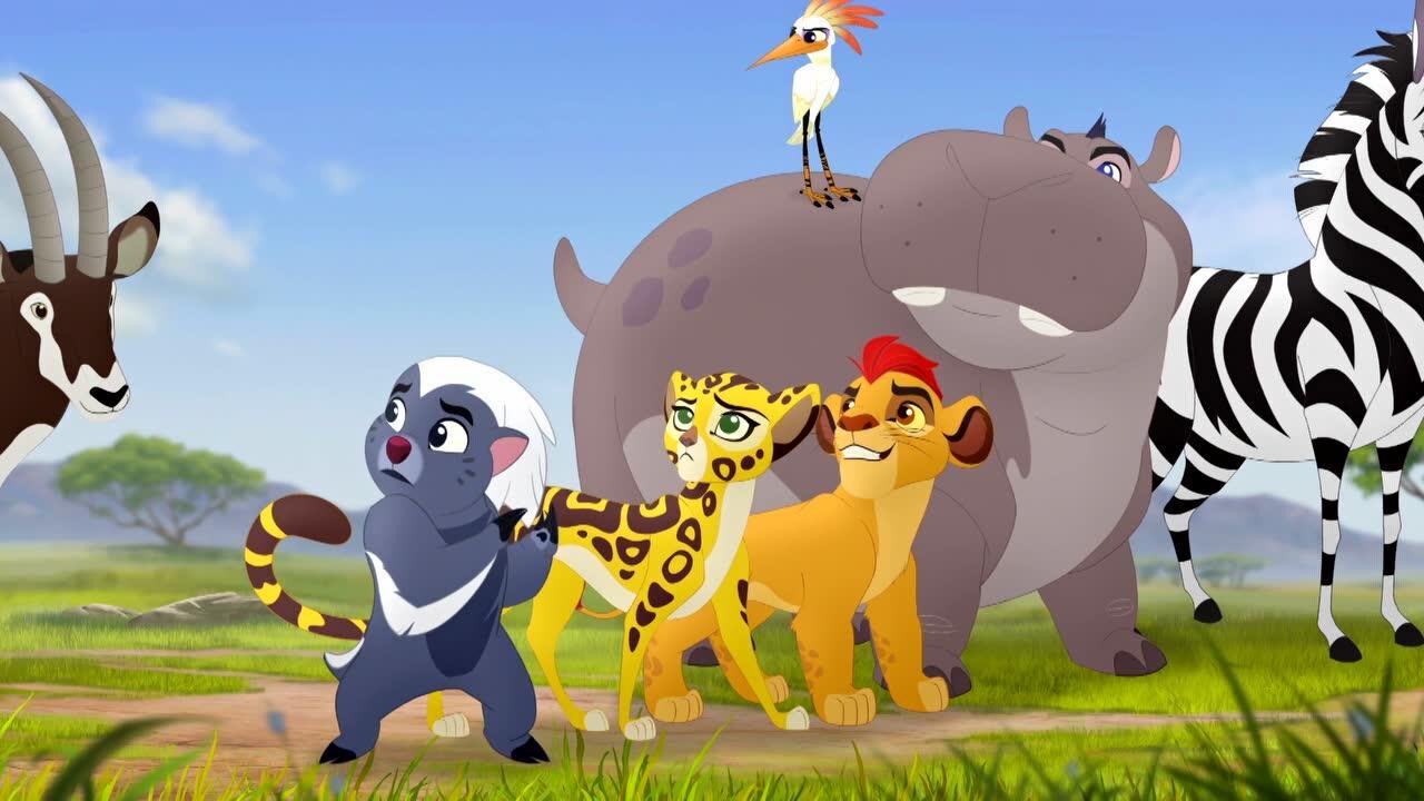 小狮王守护队第二季:狒狒为动物们表演节目_腾讯视频