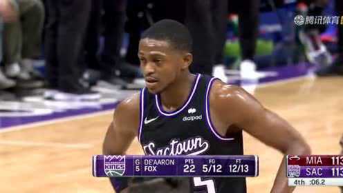 《NBA全场集锦》福克斯迅捷如风造杀伤！两罚稳稳命中准绝杀！！！