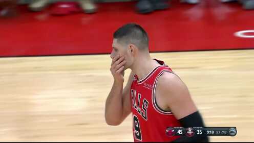 《休斯敦火箭》【球星】武切维奇vs火箭集锦 复出之战砍下14分13板