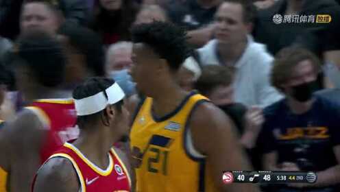 《NBA全场集锦》NBA常规赛：老鹰vs爵士第2节中文解说回放
