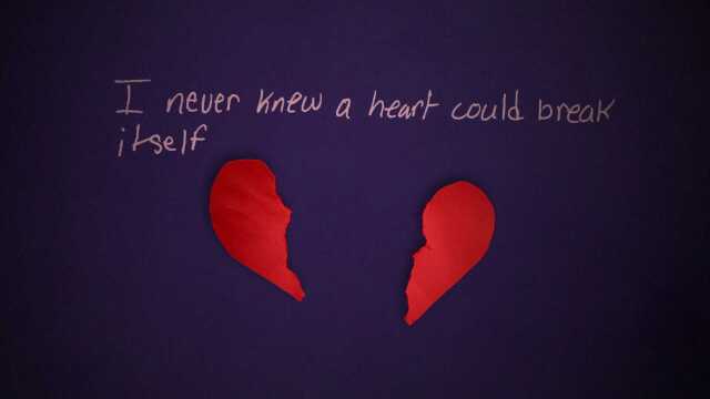 never knew a heart could break itself