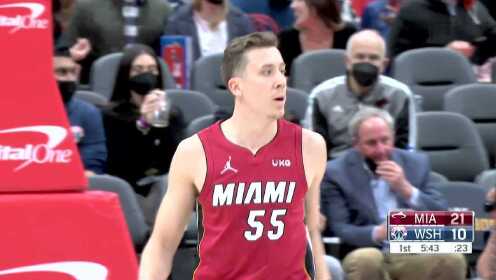 《NBA全场集锦》弹道无需修正 邓肯罗宾逊弧顶三分穿云手起刀落