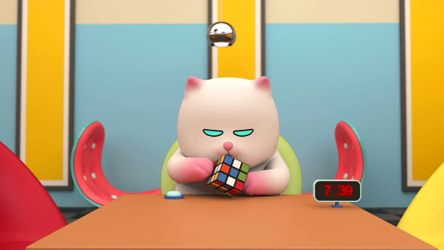 威威猫拼魔方失败