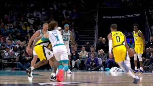 《NBA全场集锦》瞬间让三球黯淡无光 哈利伯顿撤步面杀三球收割比赛