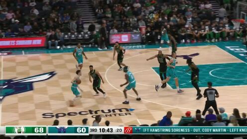 《NBA全场集锦》NBA常规赛：凯尔特人vs黄蜂第3节 中文解说回放