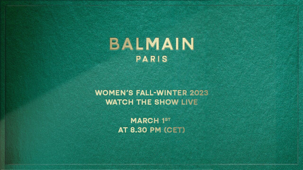 巴黎时装周|BALMAIN2023秋冬系列时装秀_高清