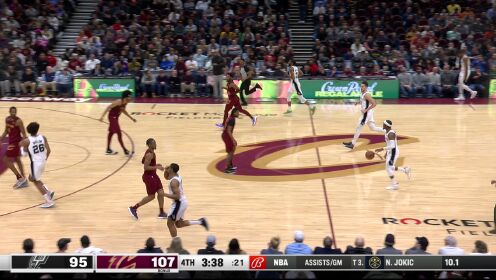 《NBA骑士》【纯享】马刺vs骑士精华回放 米切尔41分带队取胜