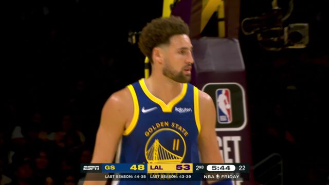 手感终于回暖 克莱大空位三分手到擒来