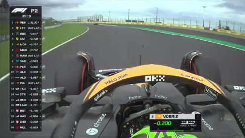 纵情F1_2023F1日本大奖赛第二次练习赛_冲兰多!诺里斯飞行圈首段刷紫位居第一观众席车迷举旗欢呼_高清1080P在线观看平台_腾讯视频